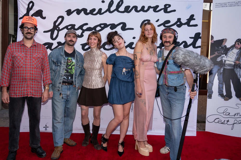 Tapis rouge du film La meilleure façon, c'est par accident