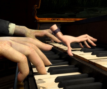 Une scène du film The Addams Family