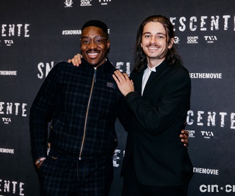 Sur le tapis rouge du film Snow Angel