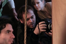sur le plateau du film Y'en aura pas de facile sur le plateau du film Y'en aura pas de facile