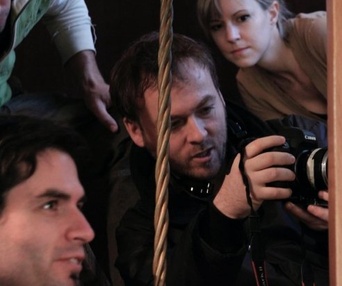 sur le plateau du film Y'en aura pas de facile