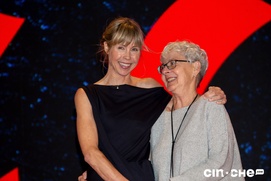 Sur le tapis rouge du film Il pleuvait des oiseaux