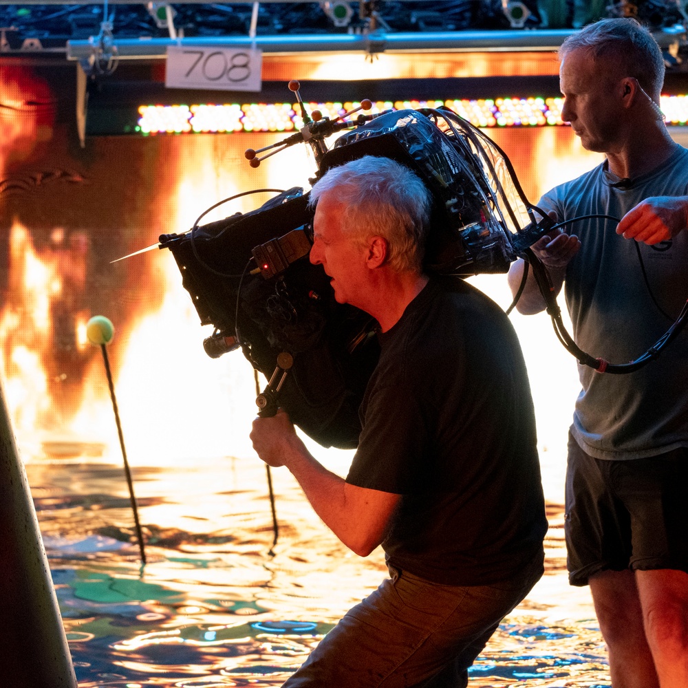 Sur le plateau du film Avatar: The Way of Water