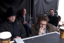 Sur le plateau du film 50/50 Sur le plateau du film 50/50