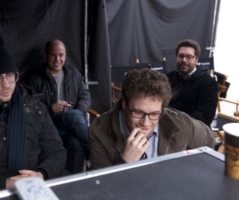 Sur le plateau du film 50/50