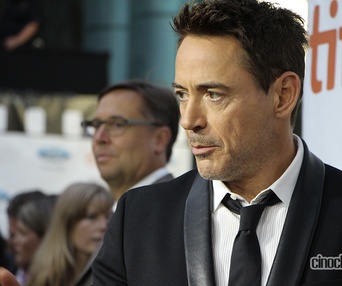 Sur le tapis rouge du film The Judge au TIFF