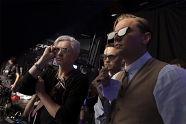 Sur le plateau du film The Great Gatsby