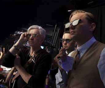 Sur le plateau du film The Great Gatsby