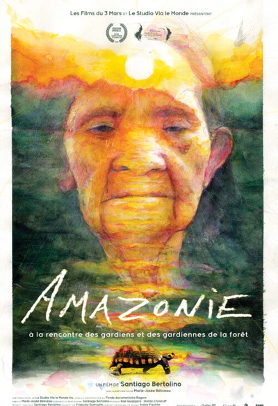 Affiche du film Amazonie, à la rencontre des gardiens et des gardiennes de la forêt