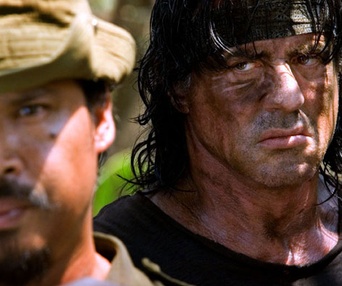 Scène du film Rambo