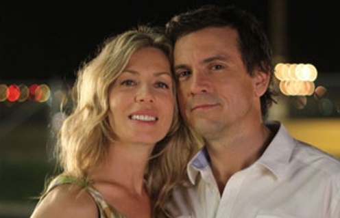 Claude Legault et Céline Bonnier sur le plateau de French Kiss