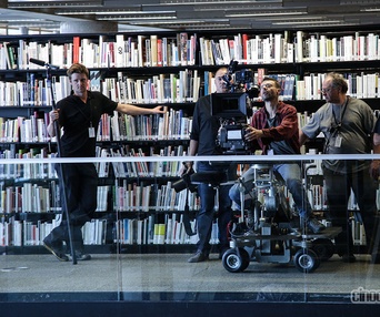 Sur le plateau de Les maîtres du suspense
