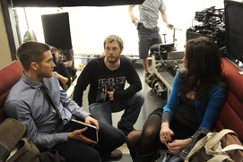Sur le plateau du film Source Code