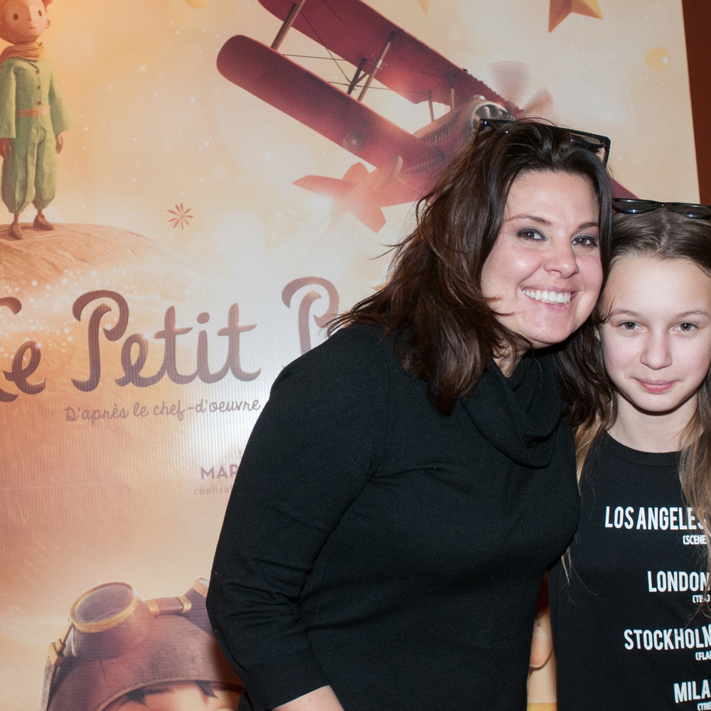 Sur le tapis rouge du film Le petit prince