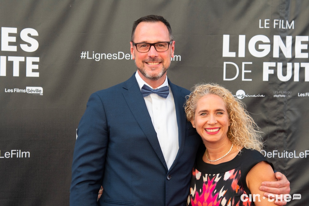 Sur le tapis rouge du film Lignes de fuite