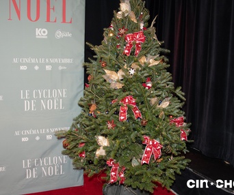 Tapis rouge du film Le cyclone de Noël