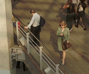 Une scène du film Gare du Nord