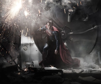 Une scène du film Man of Steel