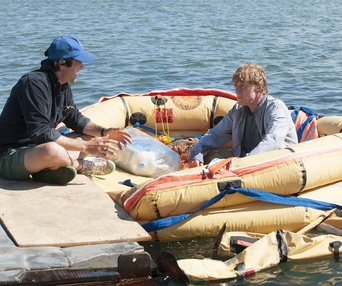 Sur le plateau du film All Is Lost