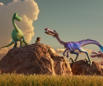 Une scène du film The Good Dinosaure
