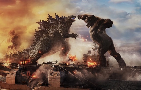 Une scène du film Godzilla vs Kong