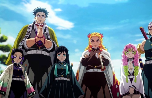 Une scène du film Demon Slayer the Movie: Mugen Train