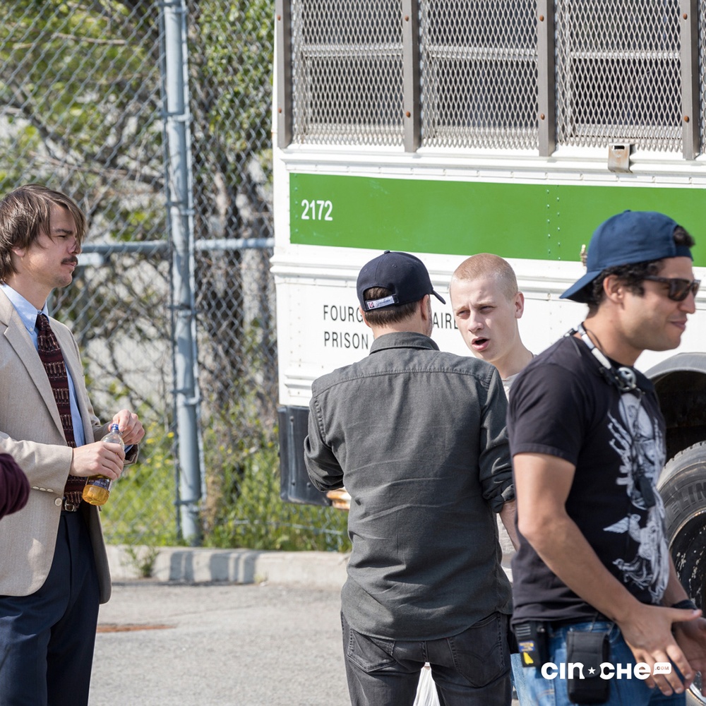 Sur le plateau du film Gut Instinct