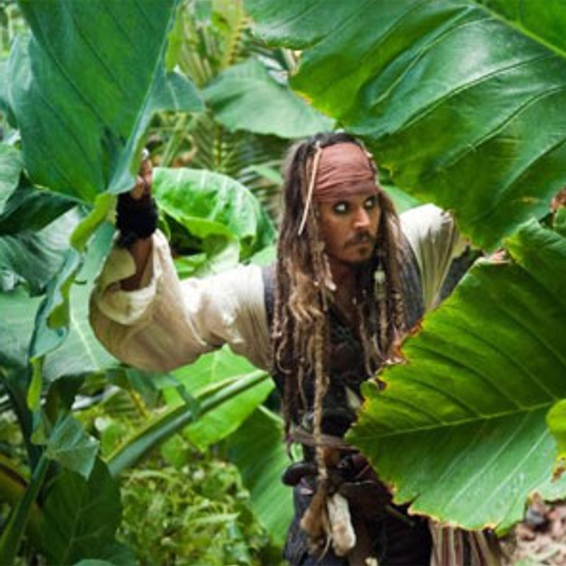 Johnny Depp dans le film Pirates of the Caribbean: On Stranger Tides