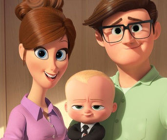Une scène du film The Boss Baby
