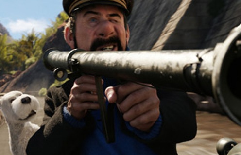 Une scène du film Les aventures de Tintin
