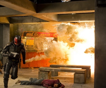 Une scène du film Dredd