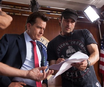 Sur le plateau du film Machete Kills