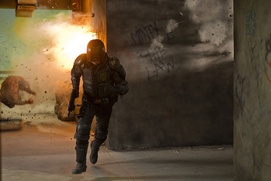 Une scène du film Dredd