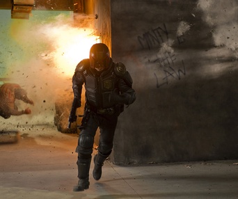 Une scène du film Dredd