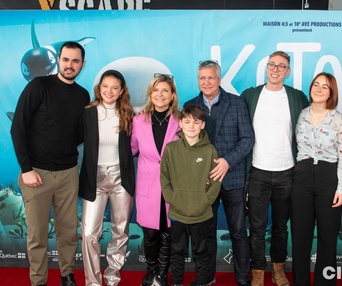 Sur le tapis rouge du film Katak, le brave béluga