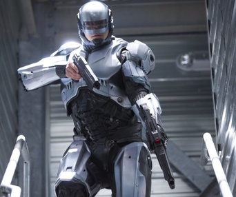 Une scène du film Robocop