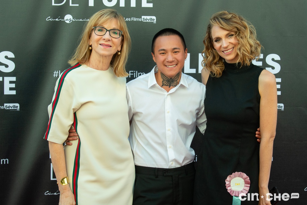 Sur le tapis rouge du film Lignes de fuite
