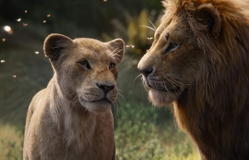 Une scène du film The Lion King