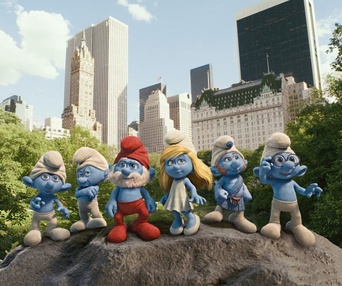 Une scène du film The Smurfs