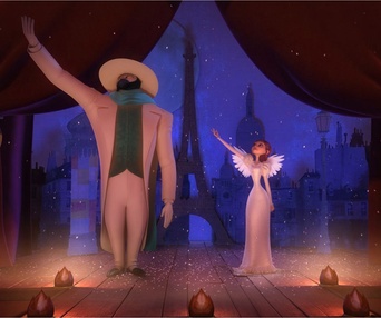 Une scène du film Un monstre à Paris