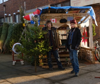 Une scène du film Sapin$