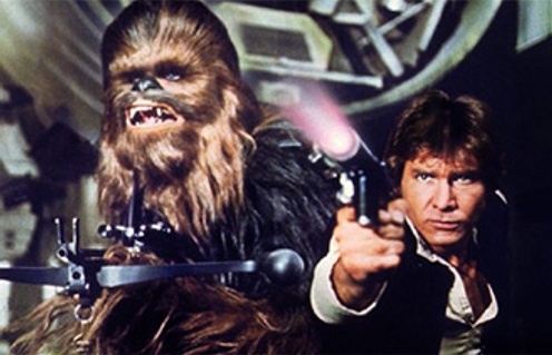 Une scène du film Star Wars