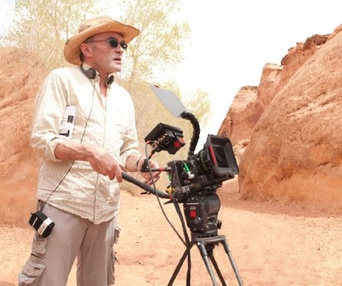 Sur le plateau du film 127 Hours