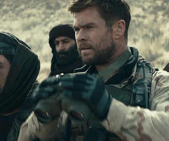 Une scène du film 12 Strong