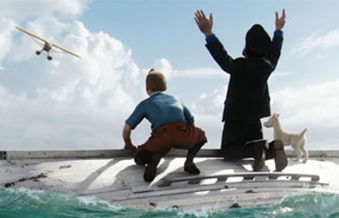 Une scène du film The Adventures of Tintin