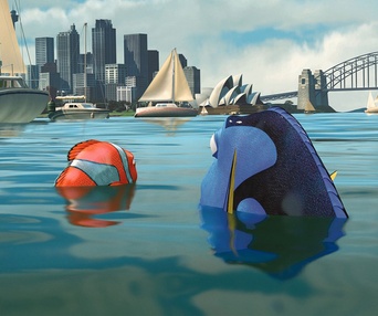Une scène du film Finding Nemo