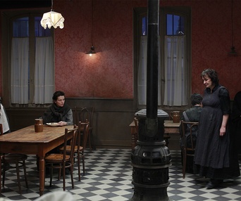 Une scène du film Camille Claudel 1915
