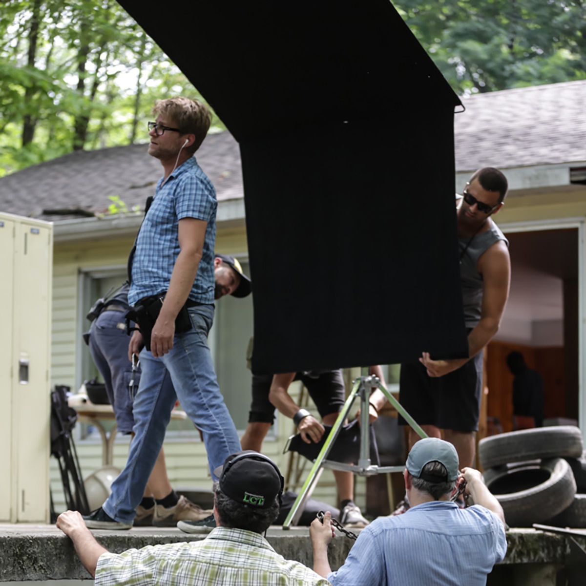 Sur le plateau du film Nitro Rush