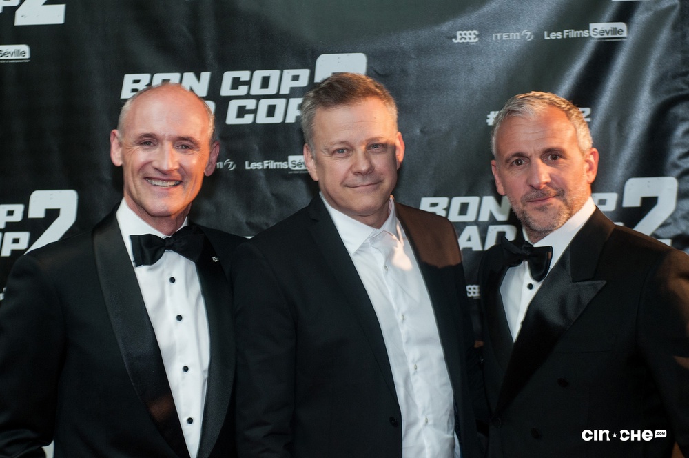 Sur le tapis rouge du film Bon Cop Bad Cop 2