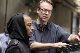 Sur le plateau du film Takers